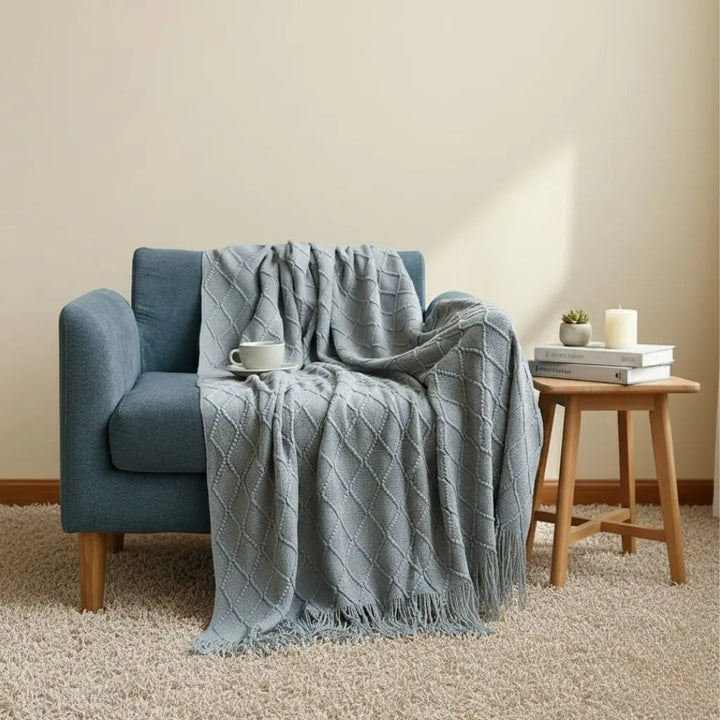 Cozy Cashmere Knit Throw