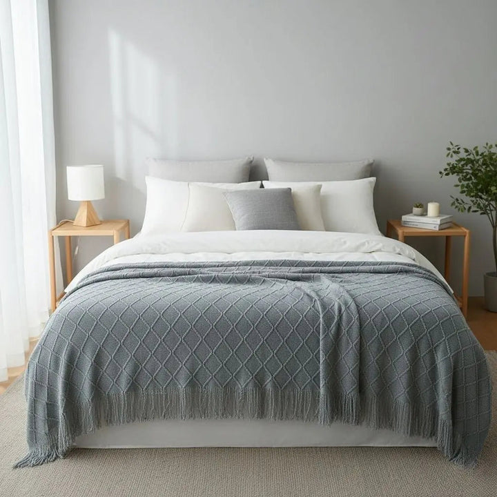 Cozy Cashmere Knit Throw