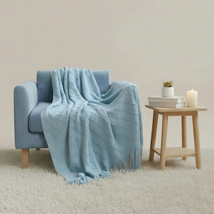 Cozy Cashmere Knit Throw