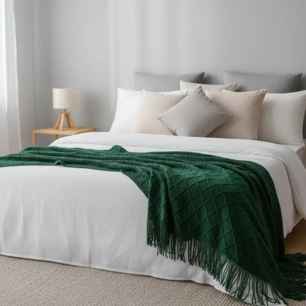 Cozy Cashmere Knit Throw
