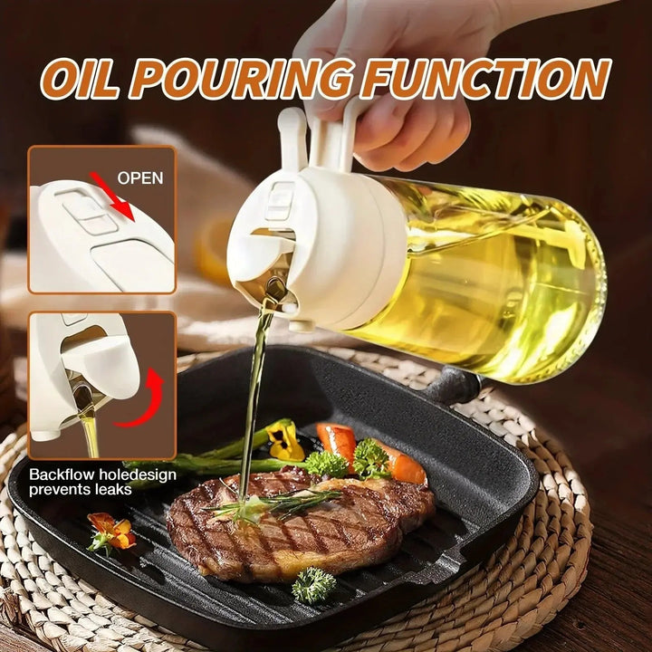 Elegant Glass Oil Dispenser Bottle