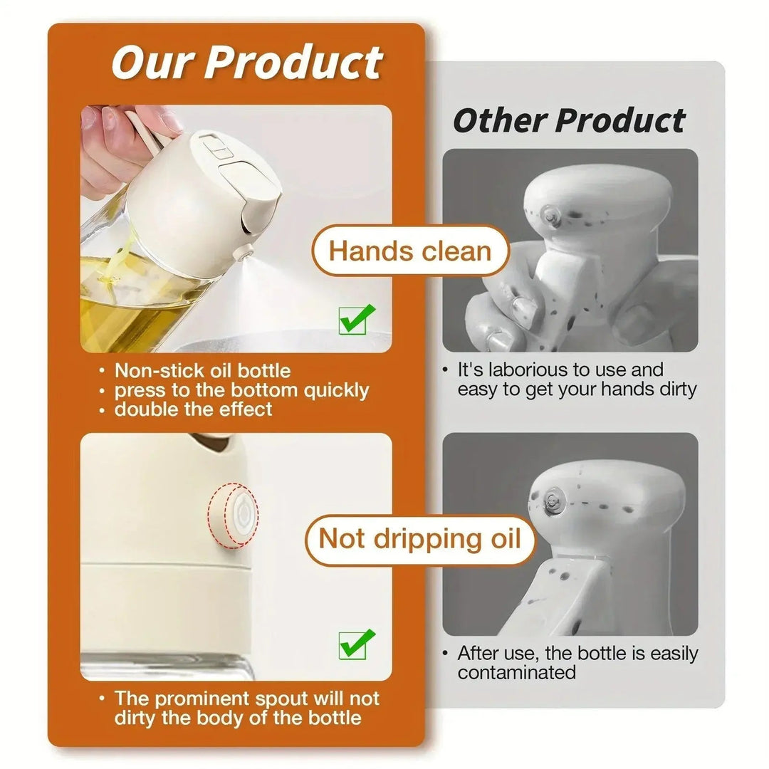 Elegant Glass Oil Dispenser Bottle