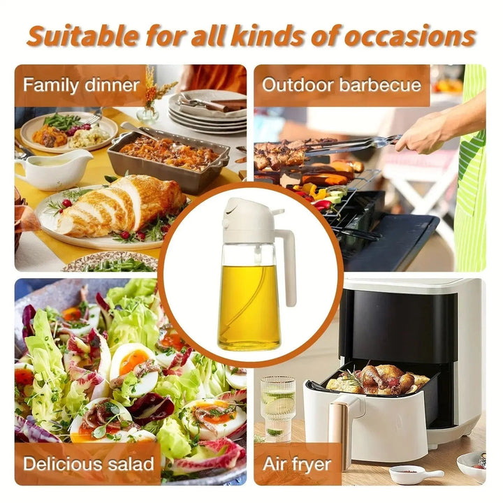 Elegant Glass Oil Dispenser Bottle