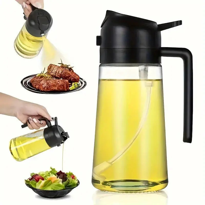 Elegant Glass Oil Dispenser Bottle