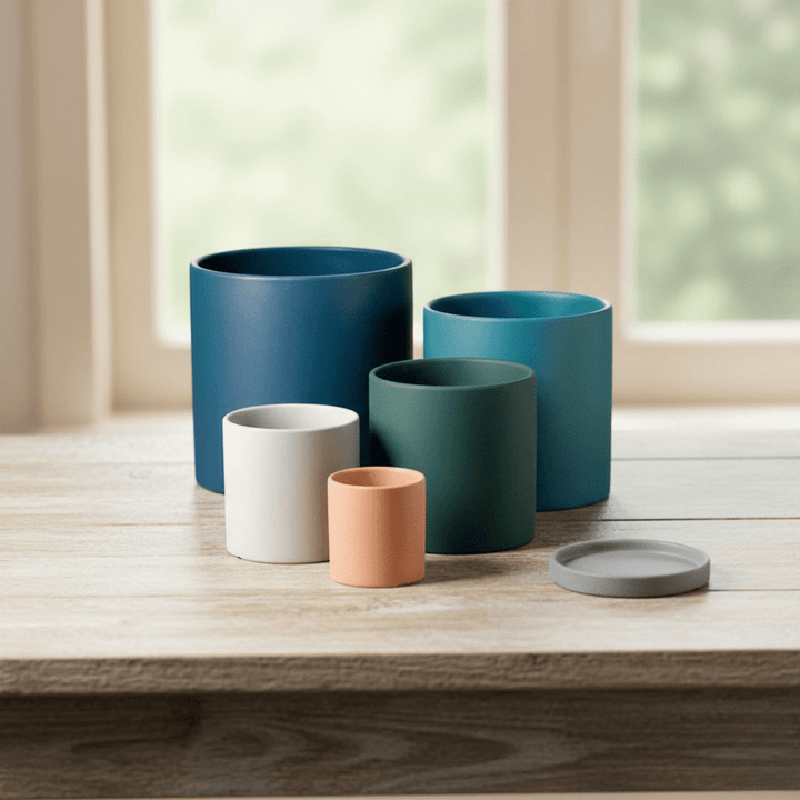 Timeless Ceramic Planter with Saucer