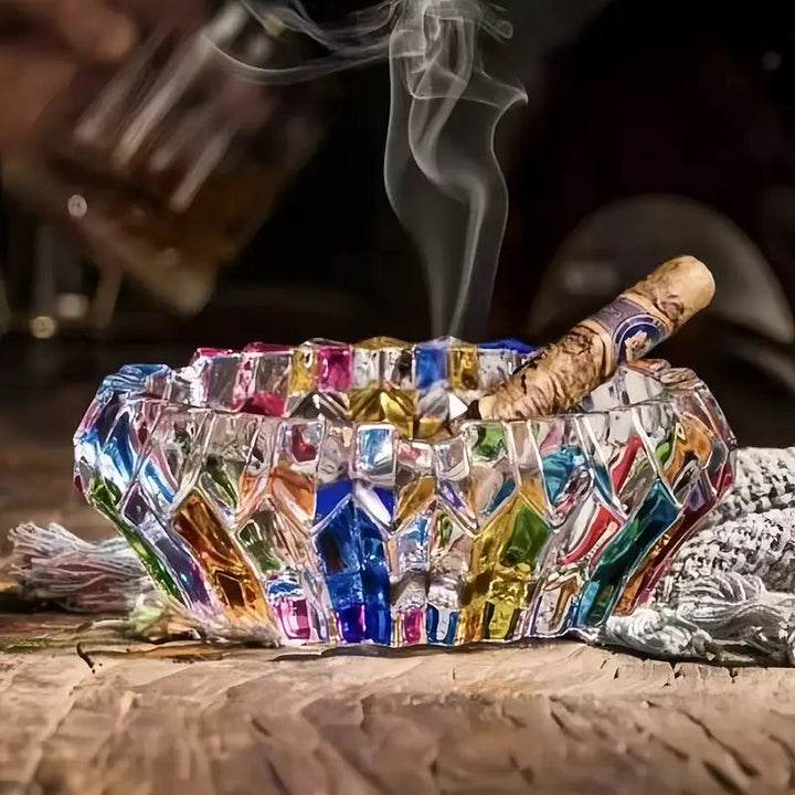 Timeless Crystal Glass Ashtray