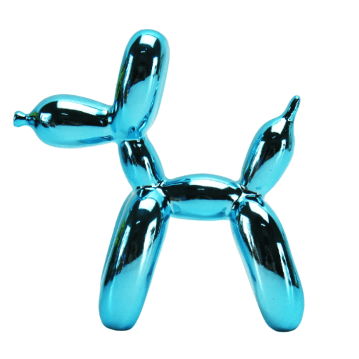 Whimsical Resin Balloon Dog Sculpture
