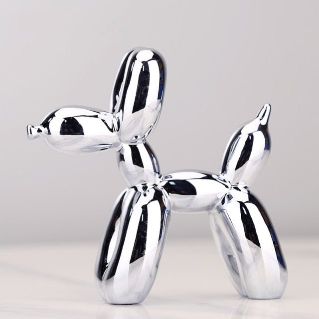 Whimsical Resin Balloon Dog Sculpture