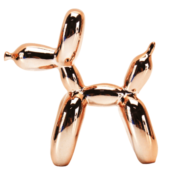 Whimsical Resin Balloon Dog Sculpture